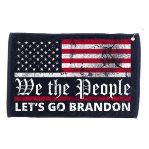 We The People Let's Go Brandon Patriotic Grommeted Golf Towel