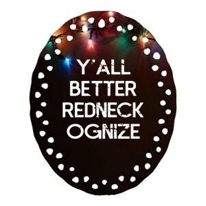 White Trash Party Attire Redneck Trailer Park Queen Ceramic Oval Ornament