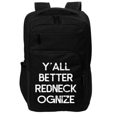 White Trash Party Attire Trailer Trash Redneck Impact Tech Backpack