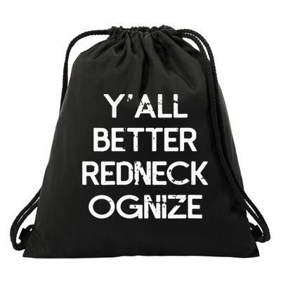 White Trash Party Attire Trailer Trash Redneck Drawstring Bag