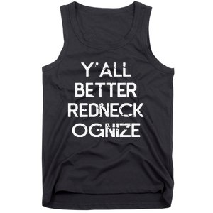 White Trash Party Attire Trailer Trash Redneck Tank Top