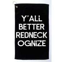 White Trash Party Attire Trailer Trash Redneck Golf Towel