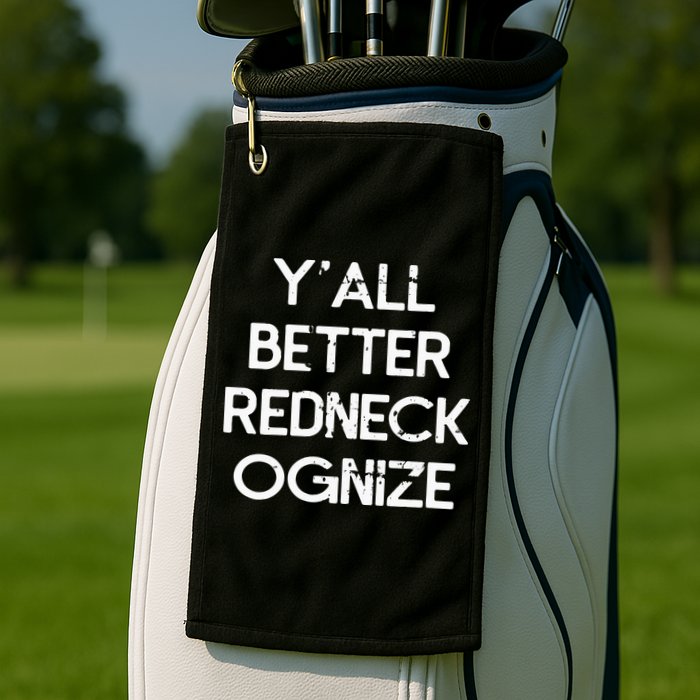 White Trash Party Attire Trailer Trash Redneck Golf Towel