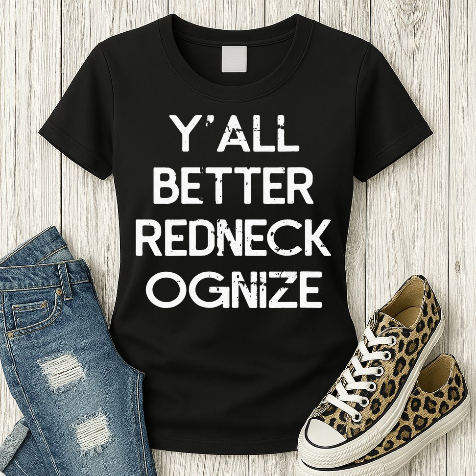 White Trash Party Attire Trailer Trash Redneck Womens T-Shirt