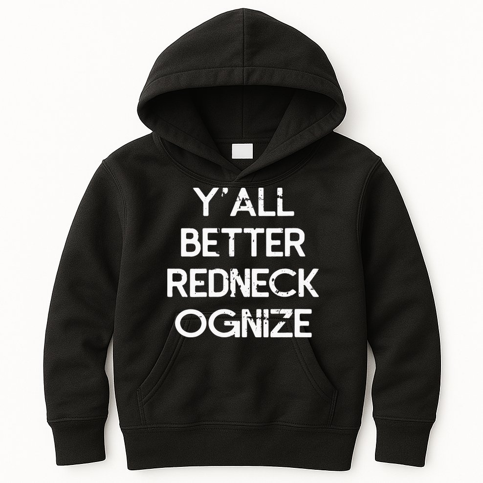 White Trash Party Attire Trailer Trash Redneck Kids Hoodie