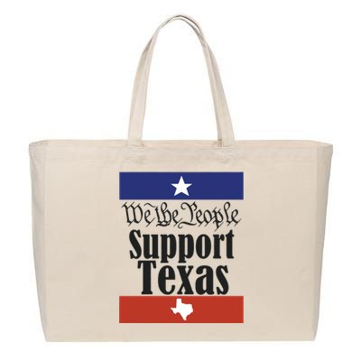 We The People Support Texas Cotton Canvas Jumbo Tote