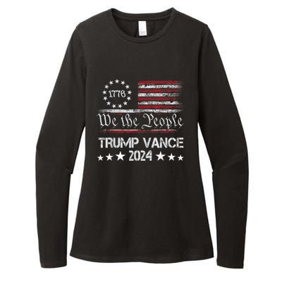 We The People Trump Vance 2024 Womens CVC Long Sleeve Shirt