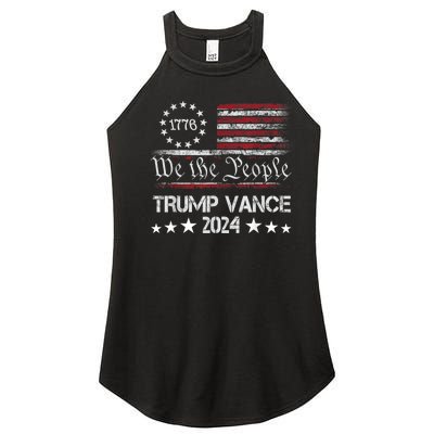 We The People Trump Vance 2024 Women’s Perfect Tri Rocker Tank