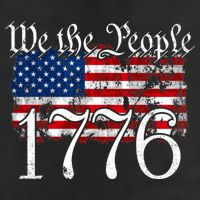 We The People 1776 U S Constitution Freedom American Flag Gift Beanie