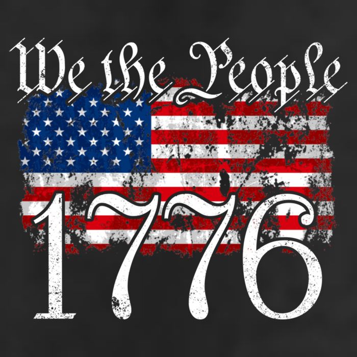 We The People 1776 U S Constitution Freedom American Flag Gift Beanie