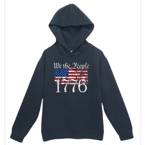 We The People 1776 U S Constitution Freedom American Flag Gift Urban Pullover Hoodie