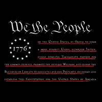 WE THE PEOPLE Preamble US Constitution 4th Of July 1776 Drawstring Bag