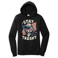 White Trash Party Attire Redneck Raccoon Stay Trashy Usa Women's Pullover Hoodie