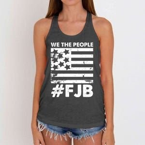 We The People #FJB Women's Knotted Racerback Tank