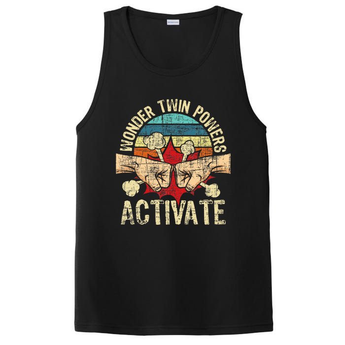 Wonder Twin Powers Activate Twins Brother Sister Sibling PosiCharge Competitor Tank