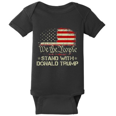 We The People Stand With Donald Trump 2024 Baby Bodysuit