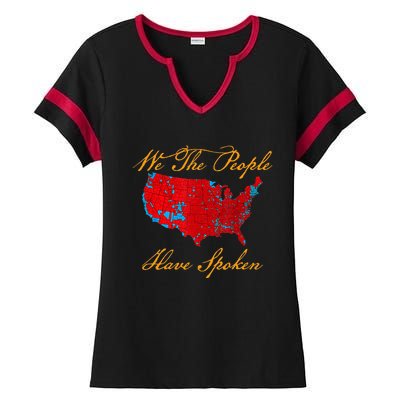 We The People Have Spoken Map Of 2024 Ladies Halftime Notch Neck Tee