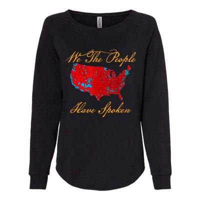 We The People Have Spoken Map Of 2024 Womens California Wash Sweatshirt