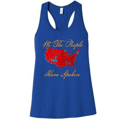 We The People Have Spoken Map Of 2024 Women's Racerback Tank