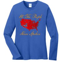 We The People Have Spoken Map Of 2024 Ladies Long Sleeve Shirt