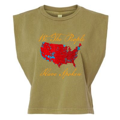 We The People Have Spoken Map Of 2024 Garment-Dyed Women's Muscle Tee