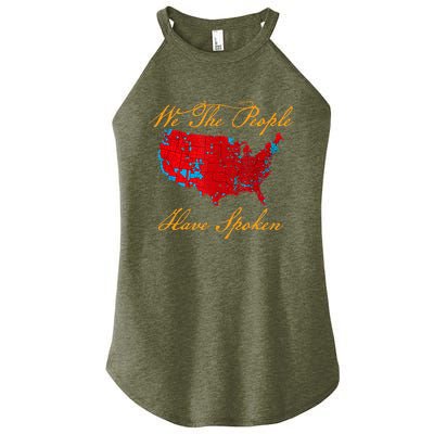 We The People Have Spoken Map Of 2024 Women's Perfect Tri Rocker Tank