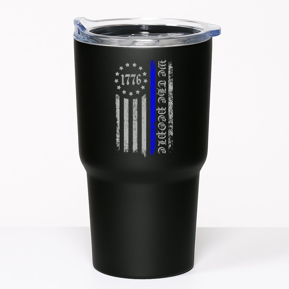 We The People Thin Blue Line Betsy Rose 1776 Tumbler