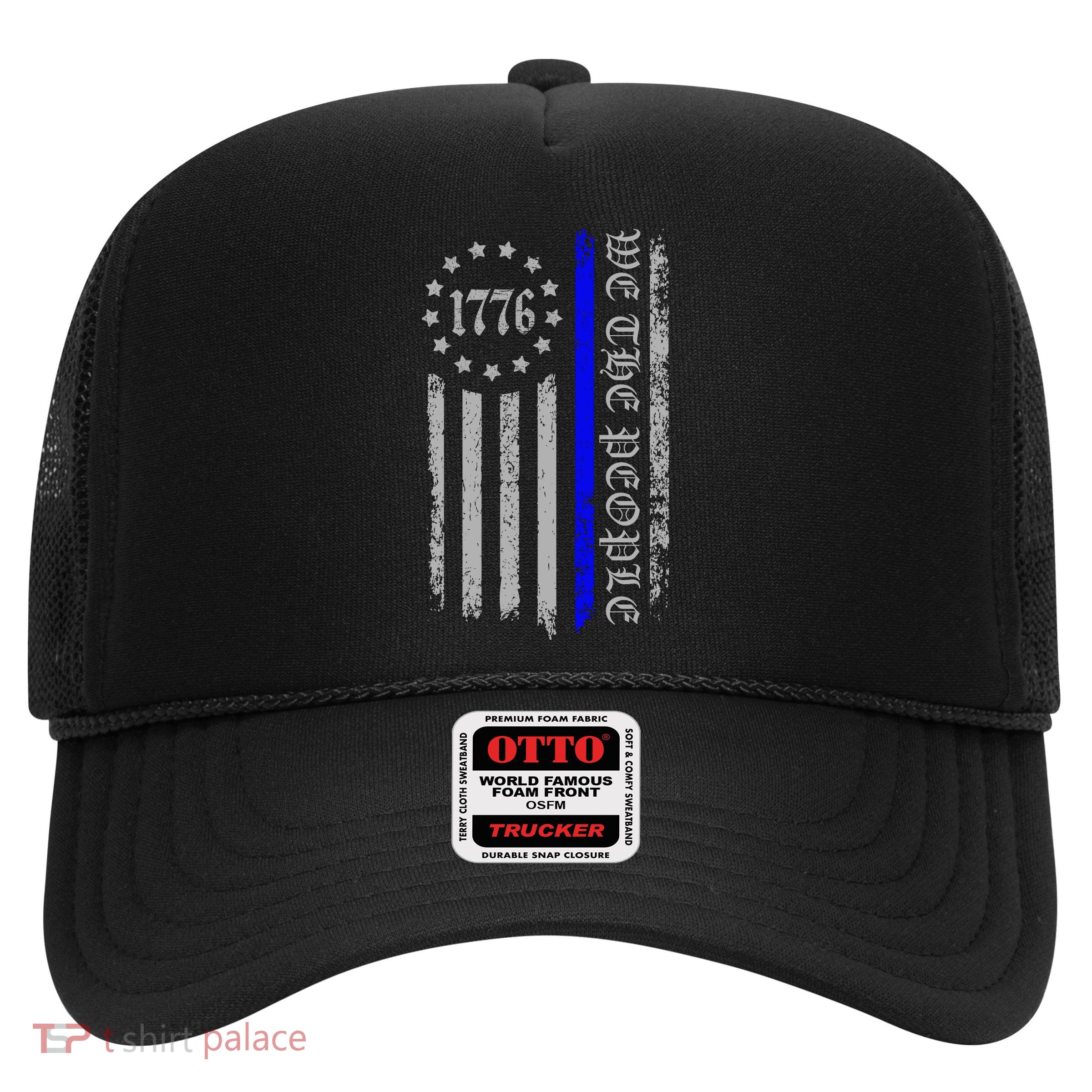 We The People Thin Blue Line Betsy Rose 1776 Trucker Hat