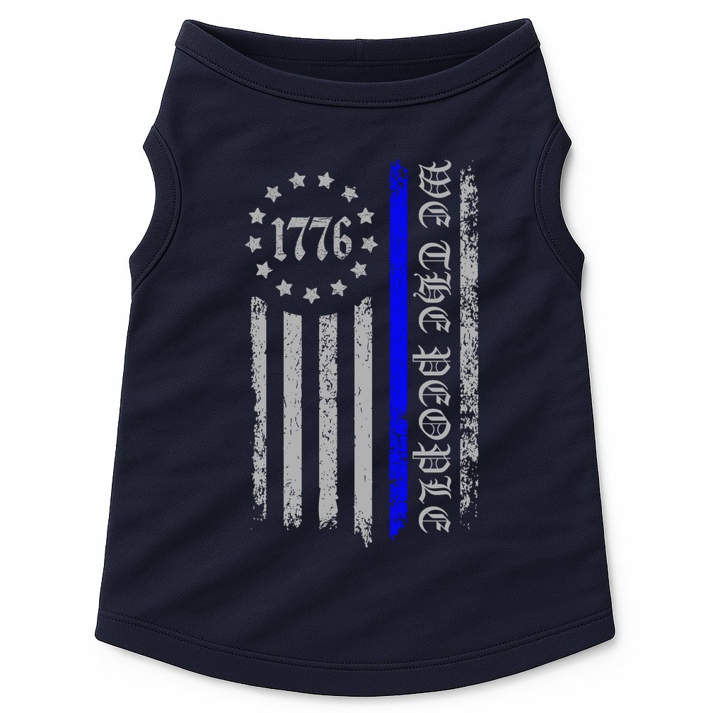 We The People Thin Blue Line Betsy Rose 1776 Doggie Tank
