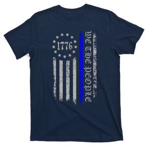 We The People Thin Blue Line Betsy Rose 1776 T-Shirt