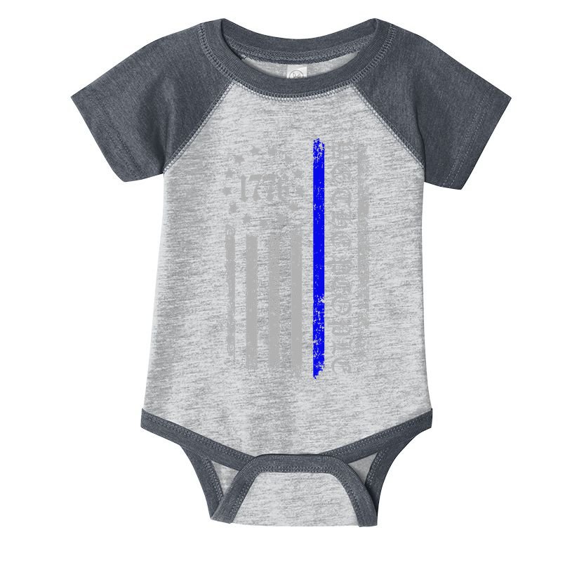 We The People Thin Blue Line Betsy Rose 1776 Infant Baby Jersey Bodysuit