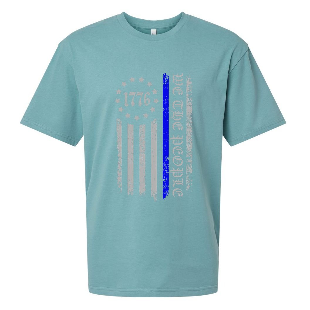 We The People Thin Blue Line Betsy Rose 1776 Sueded Cloud Jersey T-Shirt