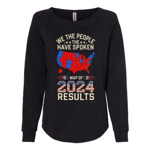 We The People Have Spoken Map Of 2024 Election Results Womens California Wash Sweatshirt