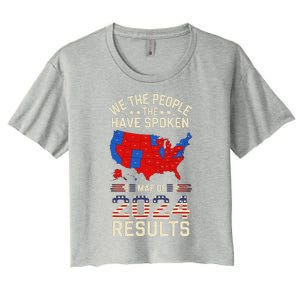 We The People Have Spoken Map Of 2024 Election Results Women's Crop Top Tee