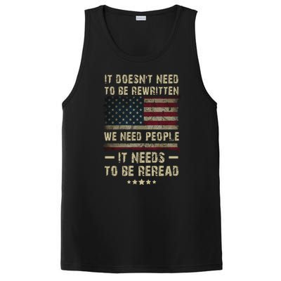 We The People I't Doesn't Need To Be Rewritten I't Needs To Be Reread PosiCharge Competitor Tank