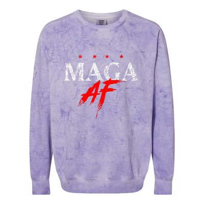 We The People Maga Af Colorblast Crewneck Sweatshirt