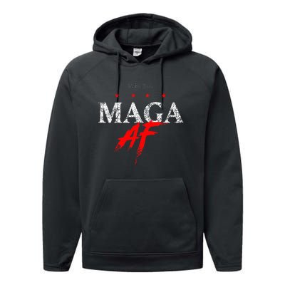 We The People Maga Af Performance Fleece Hoodie