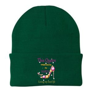 Wo This Queen was Born In March Knit Cap Winter Beanie