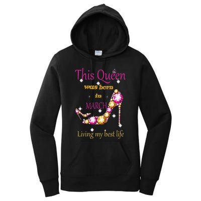 Wo This Queen was Born In March Women's Pullover Hoodie