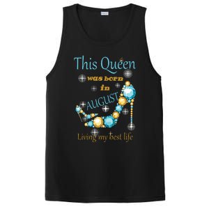 Womens This Queen Was Born In August Shirts PosiCharge Competitor Tank