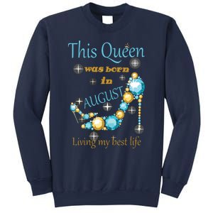 Womens This Queen Was Born In August Shirts Sweatshirt