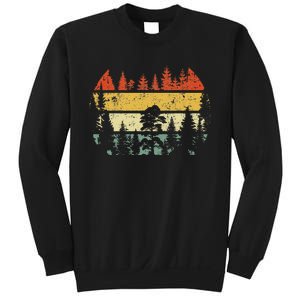 Wildlife Trees Retro Forest Outdoors Nature Sweatshirt