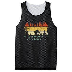 Wildlife Trees Retro Forest Outdoors Nature Mesh Reversible Basketball Jersey Tank