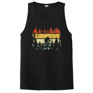 Wildlife Trees Retro Forest Outdoors Nature PosiCharge Competitor Tank