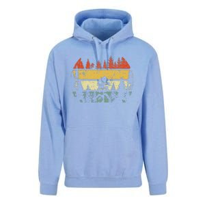 Wildlife Trees Retro Forest Outdoors Nature Unisex Surf Hoodie