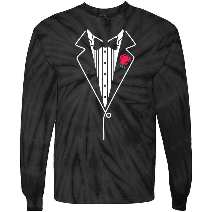 Wedding Tuxedo Red Rose Suit Tie-Dye Long Sleeve Shirt