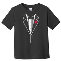 Wedding Tuxedo Red Rose Suit Toddler T-Shirt