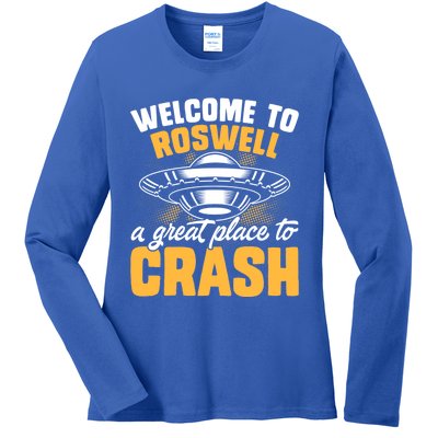 Welcome To Roswell A Great Place To Crash Gift Ladies Long Sleeve Shirt