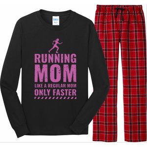 Womens Trail Runner Funny Fitness Running Marathon Mom Mothers Day Long Sleeve Pajama Set