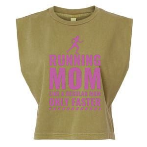 Womens Trail Runner Funny Fitness Running Marathon Mom Mothers Day Garment-Dyed Women's Muscle Tee